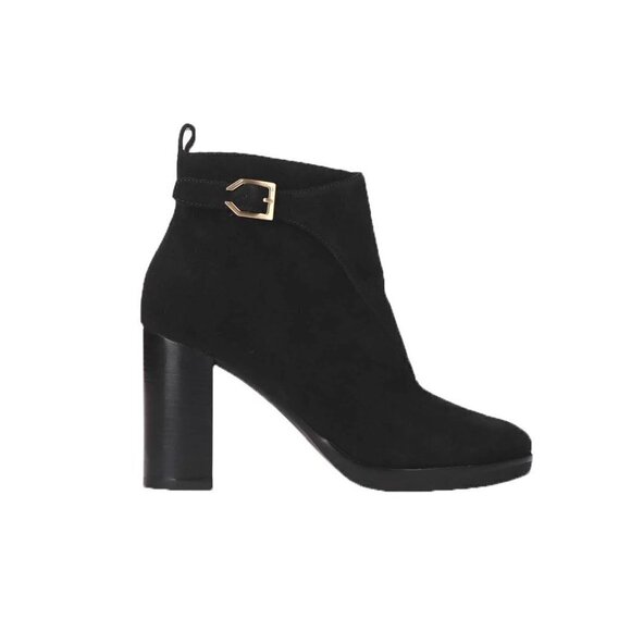 Cole Haan Harrington Grand Riding ankle booties black suede 9B - Picture 1 of 10